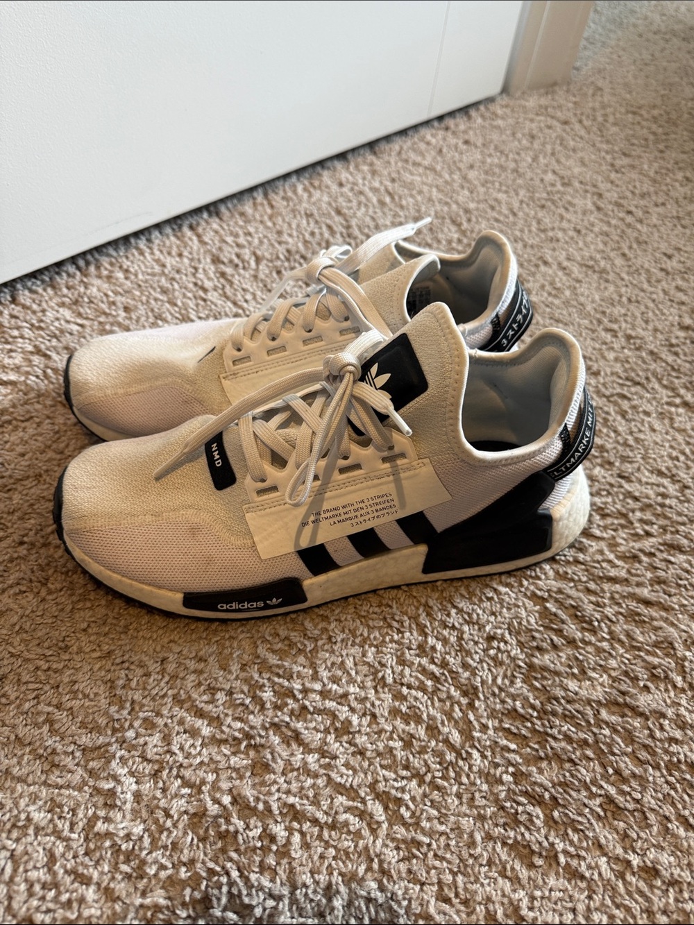 adidas White and Black Athletic Sneakers